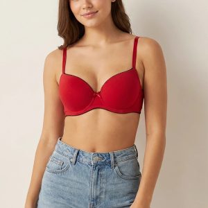 BLS - Cosima Wired And Push Up Bra - Red