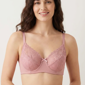 BLS - Petunia Non Padded And Wired Lace Bra - Soft Pink
