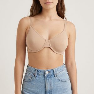 BLS - Camille Wired And Non Padded Cotton Bra - Skin